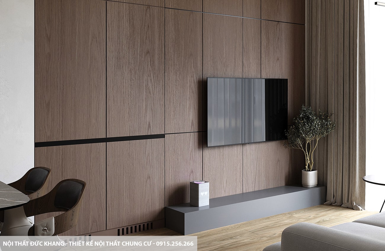 Mẫu 16: Thiết kế nội thất chung cư diện tích 78m2 – 2 phòng ngủ