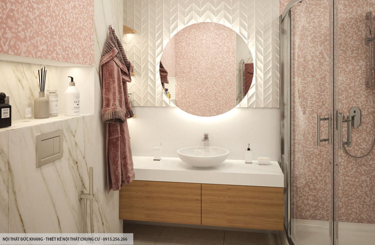 Mẫu 17: Thiết kế nội thất chung cư diện tích 80m2 – 2 phòng ngủ