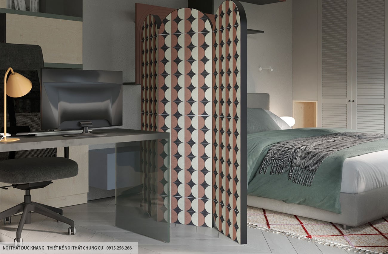 Mẫu 18: Thiết kế nội thất chung cư diện tích 85m2 – 3 phòng ngủ