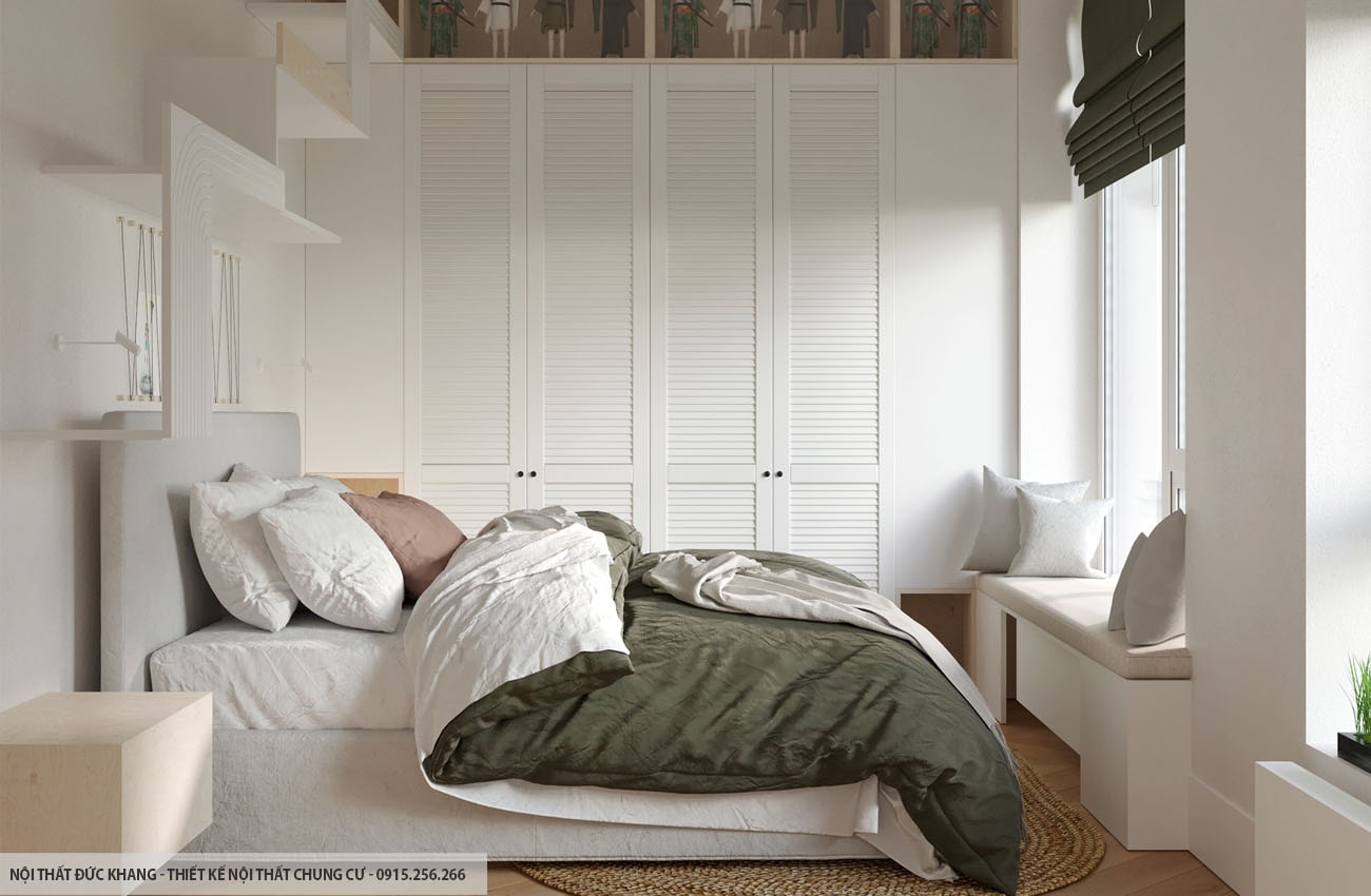 Mẫu 18: Thiết kế nội thất chung cư diện tích 85m2 – 3 phòng ngủ