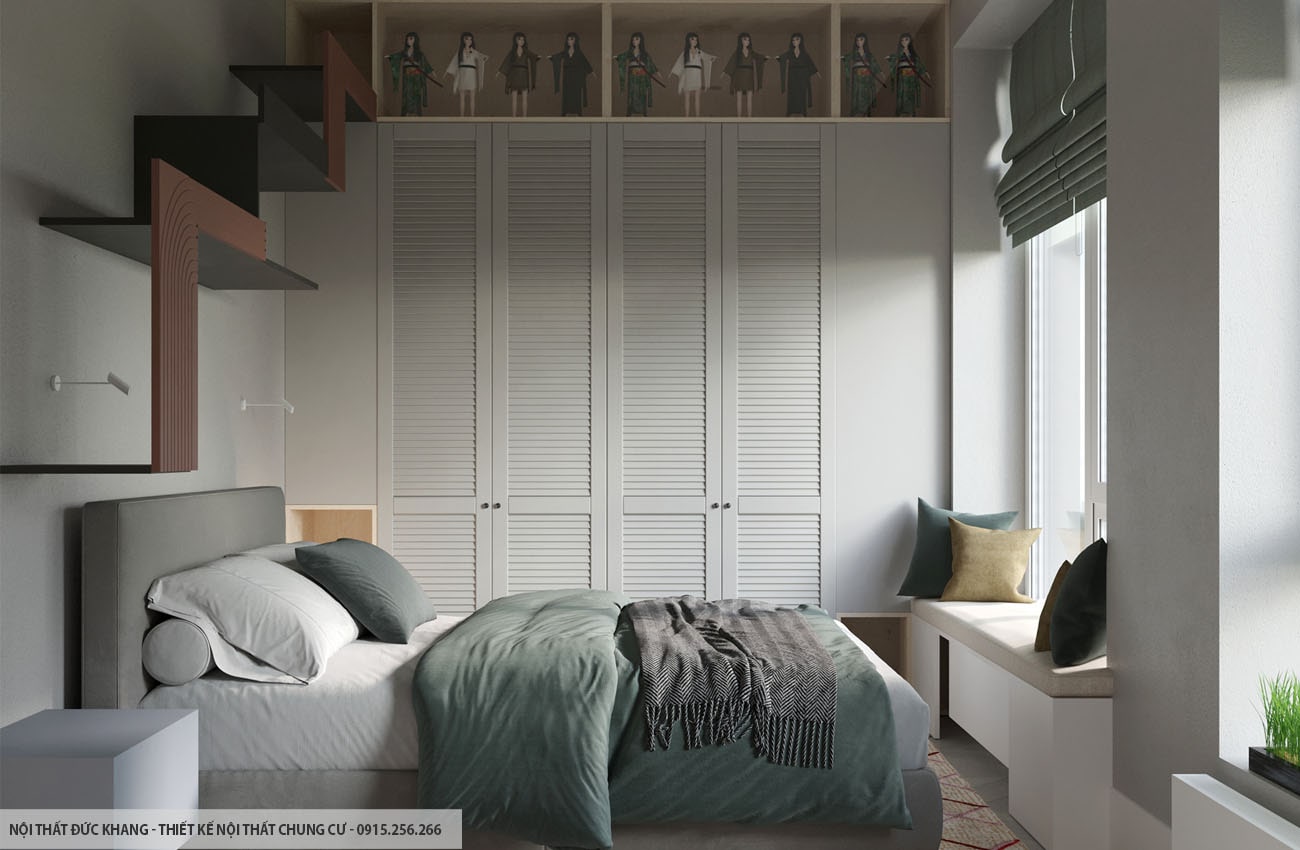 Mẫu 18: Thiết kế nội thất chung cư diện tích 85m2 – 3 phòng ngủ