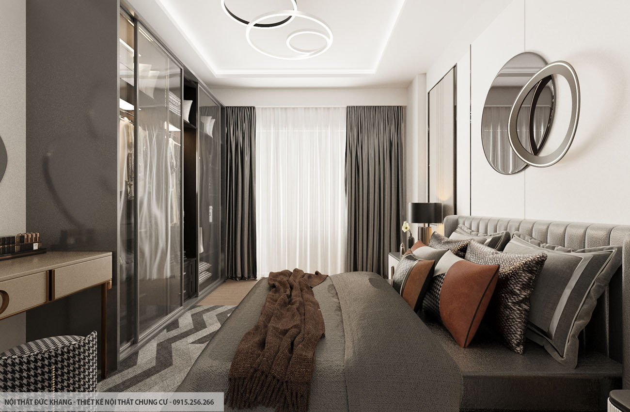 Mẫu 19: Thiết kế nội thất chung cư diện tích 90m2 – 3 phòng ngủ