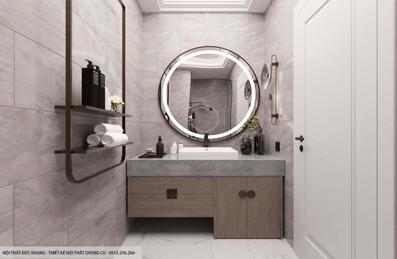 Mẫu 19: Thiết kế nội thất chung cư diện tích 90m2 – 3 phòng ngủ