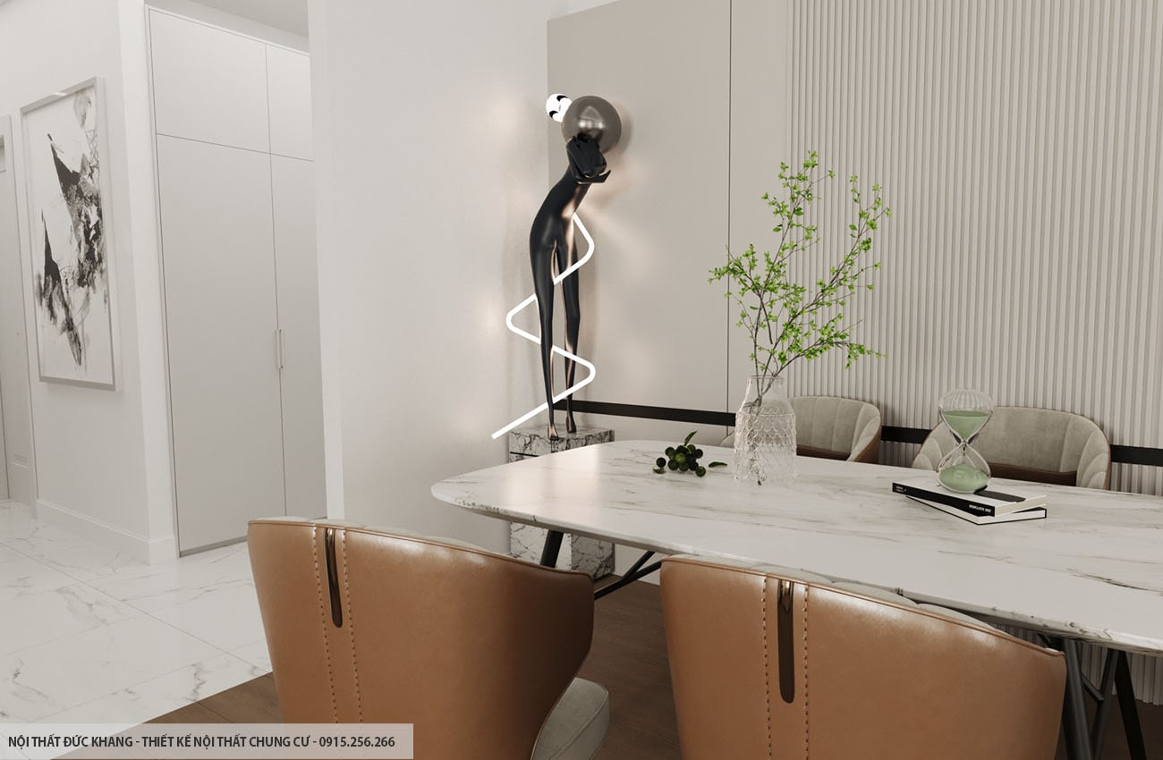 Mẫu 19: Thiết kế nội thất chung cư diện tích 90m2 – 3 phòng ngủ