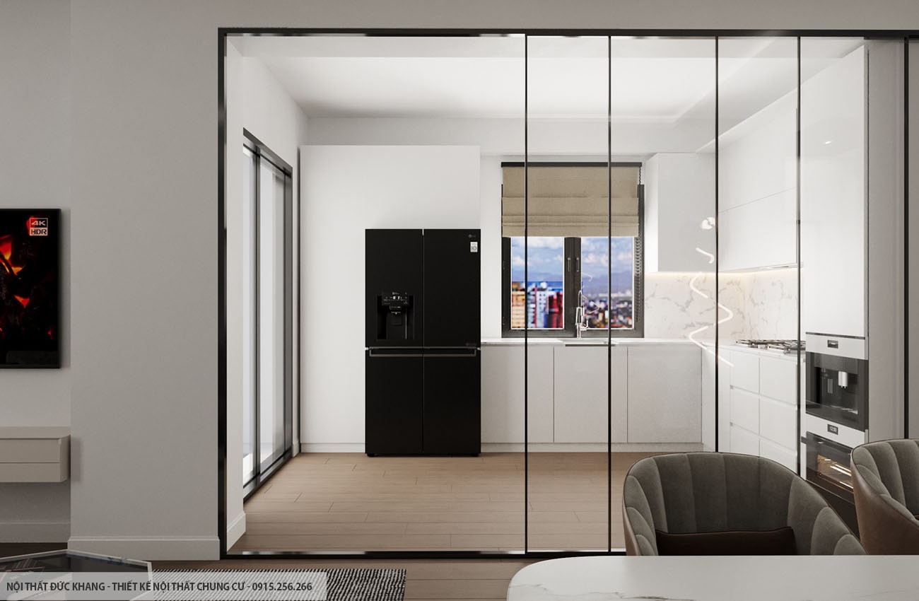 Mẫu 19: Thiết kế nội thất chung cư diện tích 90m2 – 3 phòng ngủ