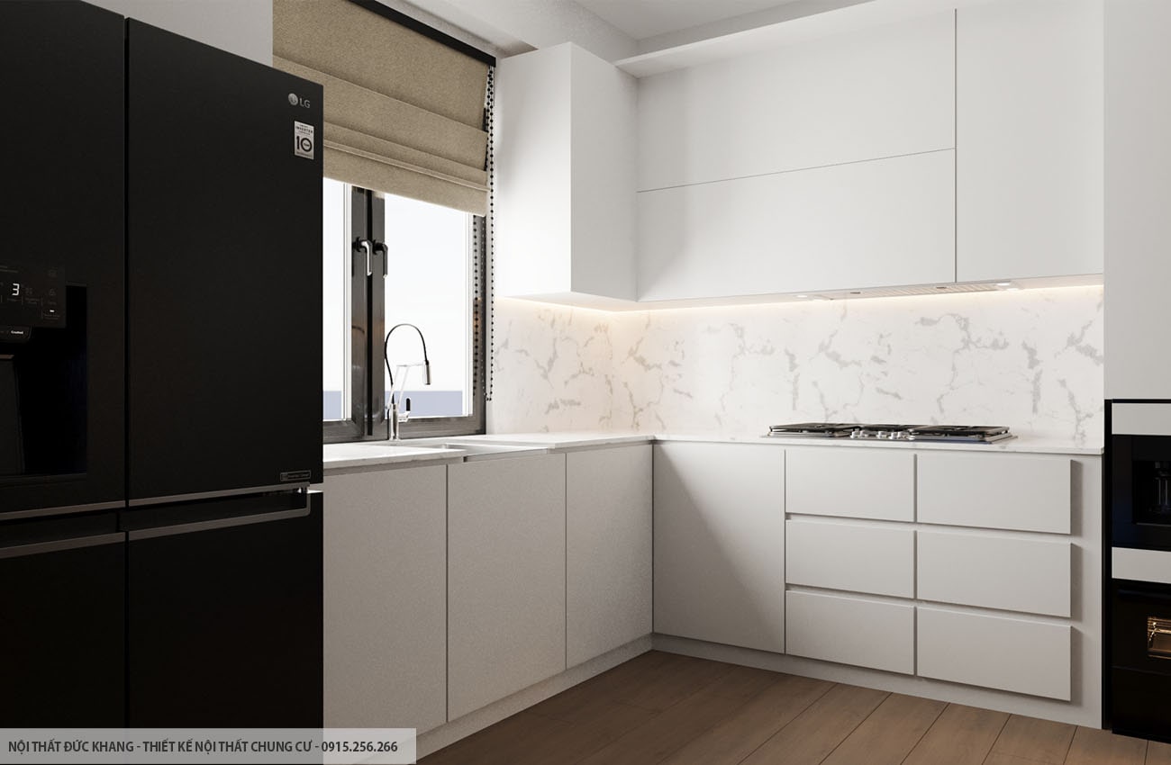 Mẫu 19: Thiết kế nội thất chung cư diện tích 90m2 – 3 phòng ngủ