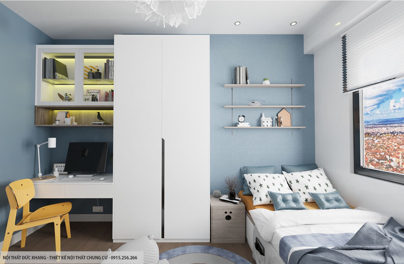 Mẫu 19: Thiết kế nội thất chung cư diện tích 90m2 – 3 phòng ngủ