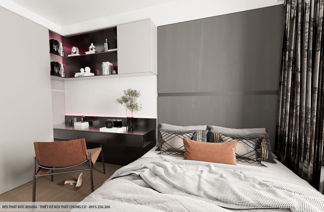 Mẫu 19: Thiết kế nội thất chung cư diện tích 90m2 – 3 phòng ngủ