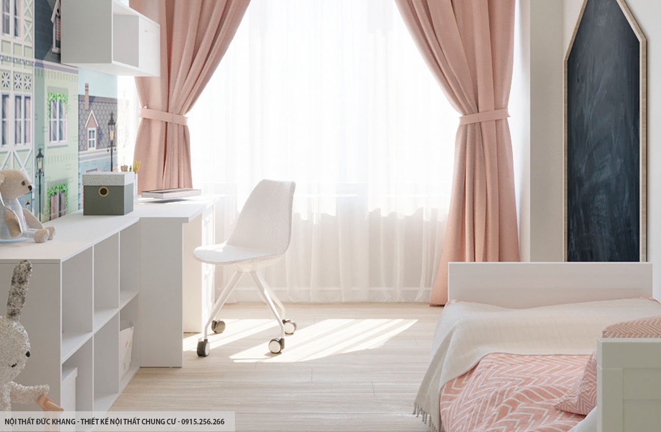 Mẫu 20: Thiết kế nội thất chung cư diện tích 93m2 – 3 phòng ngủ