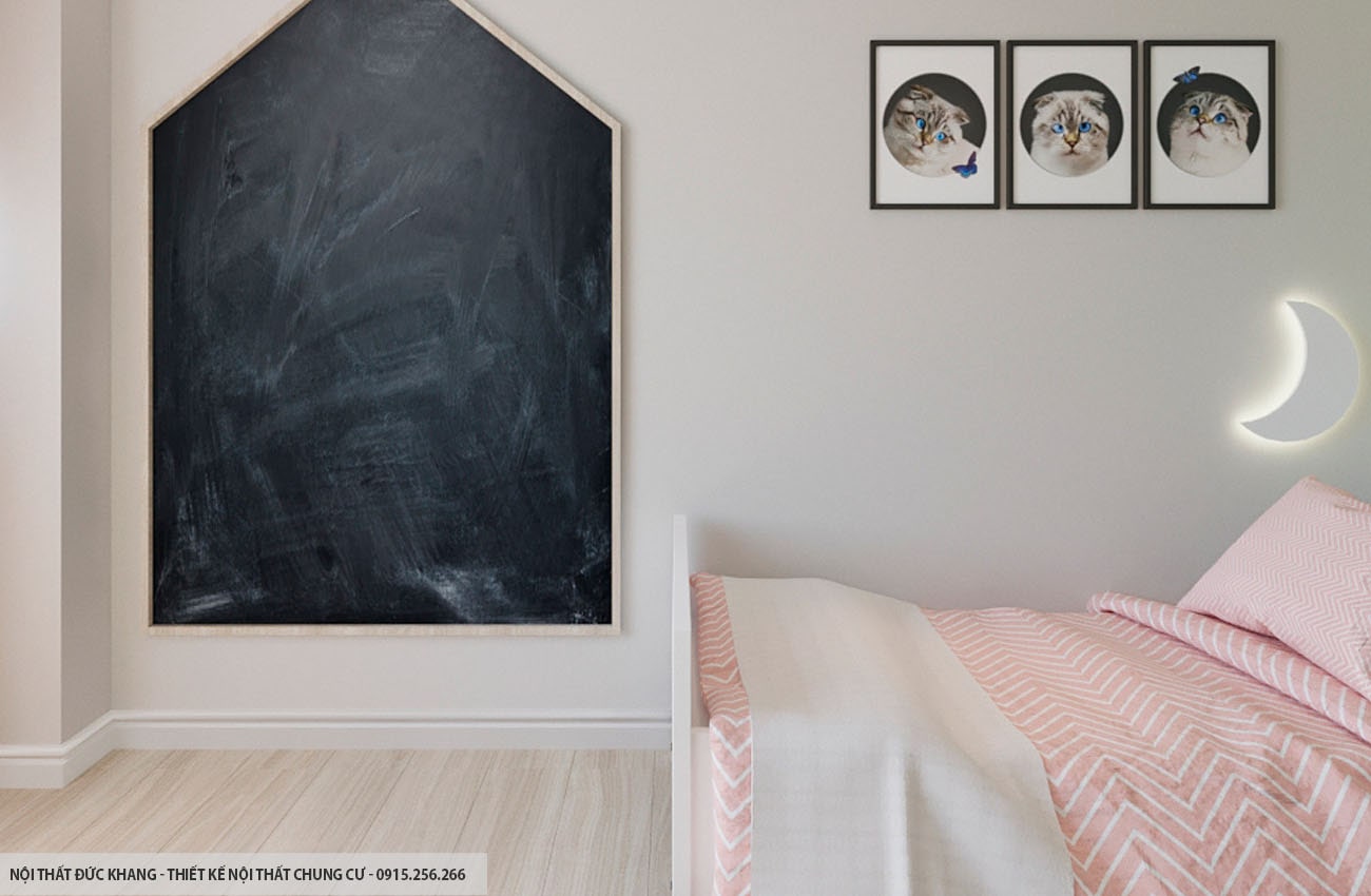 Mẫu 20: Thiết kế nội thất chung cư diện tích 93m2 – 3 phòng ngủ