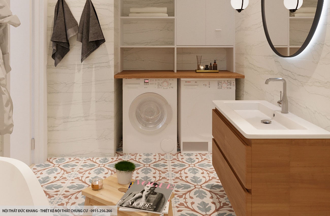 Mẫu 20: Thiết kế nội thất chung cư diện tích 93m2 – 3 phòng ngủ