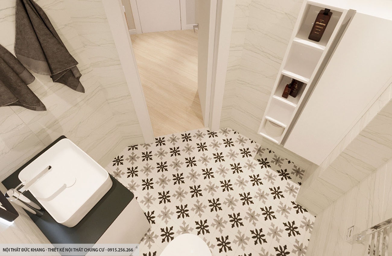 Mẫu 20: Thiết kế nội thất chung cư diện tích 93m2 – 3 phòng ngủ