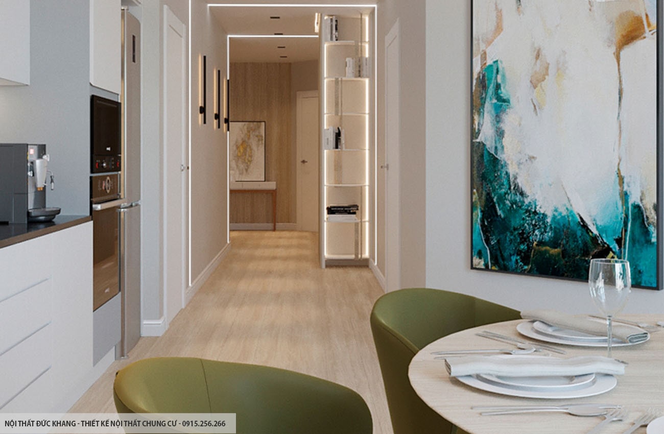 Mẫu 20: Thiết kế nội thất chung cư diện tích 93m2 – 3 phòng ngủ