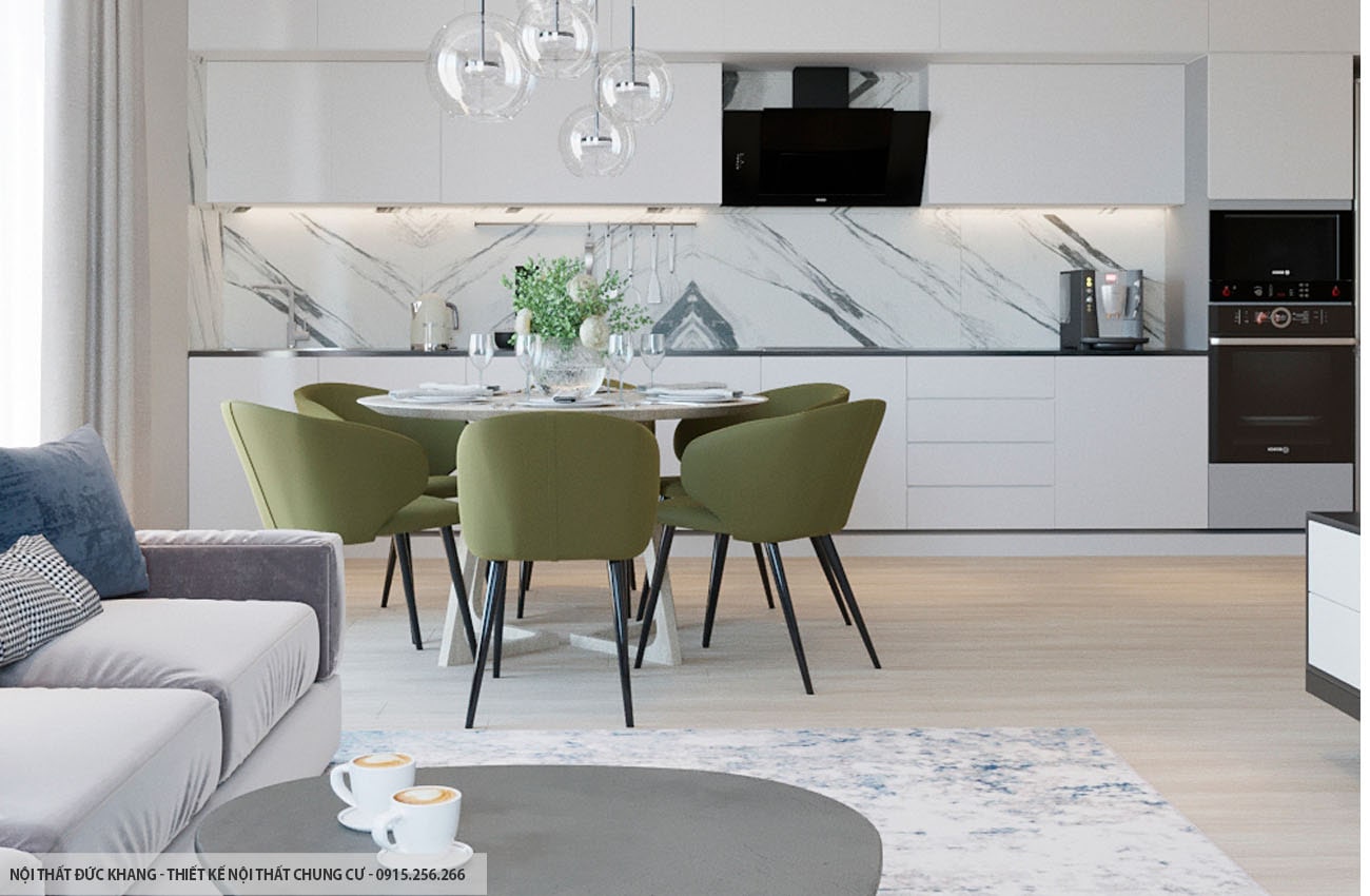 Mẫu 20: Thiết kế nội thất chung cư diện tích 93m2 – 3 phòng ngủ