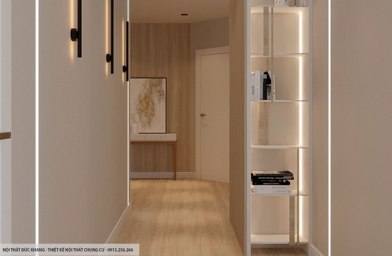 Mẫu 20: Thiết kế nội thất chung cư diện tích 93m2 – 3 phòng ngủ