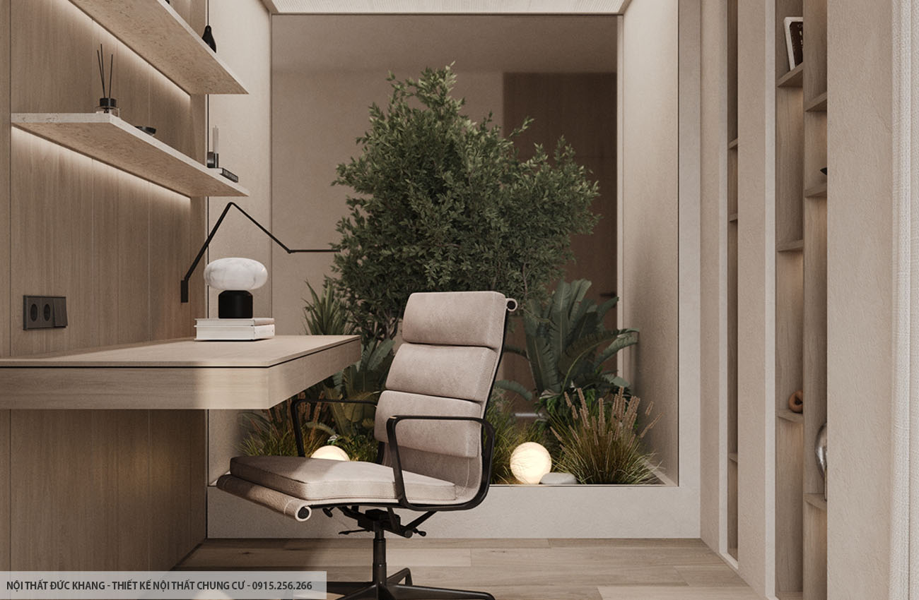 Mẫu 21: Thiết kế nội thất chung cư diện tích 95m2 – 3 phòng ngủ