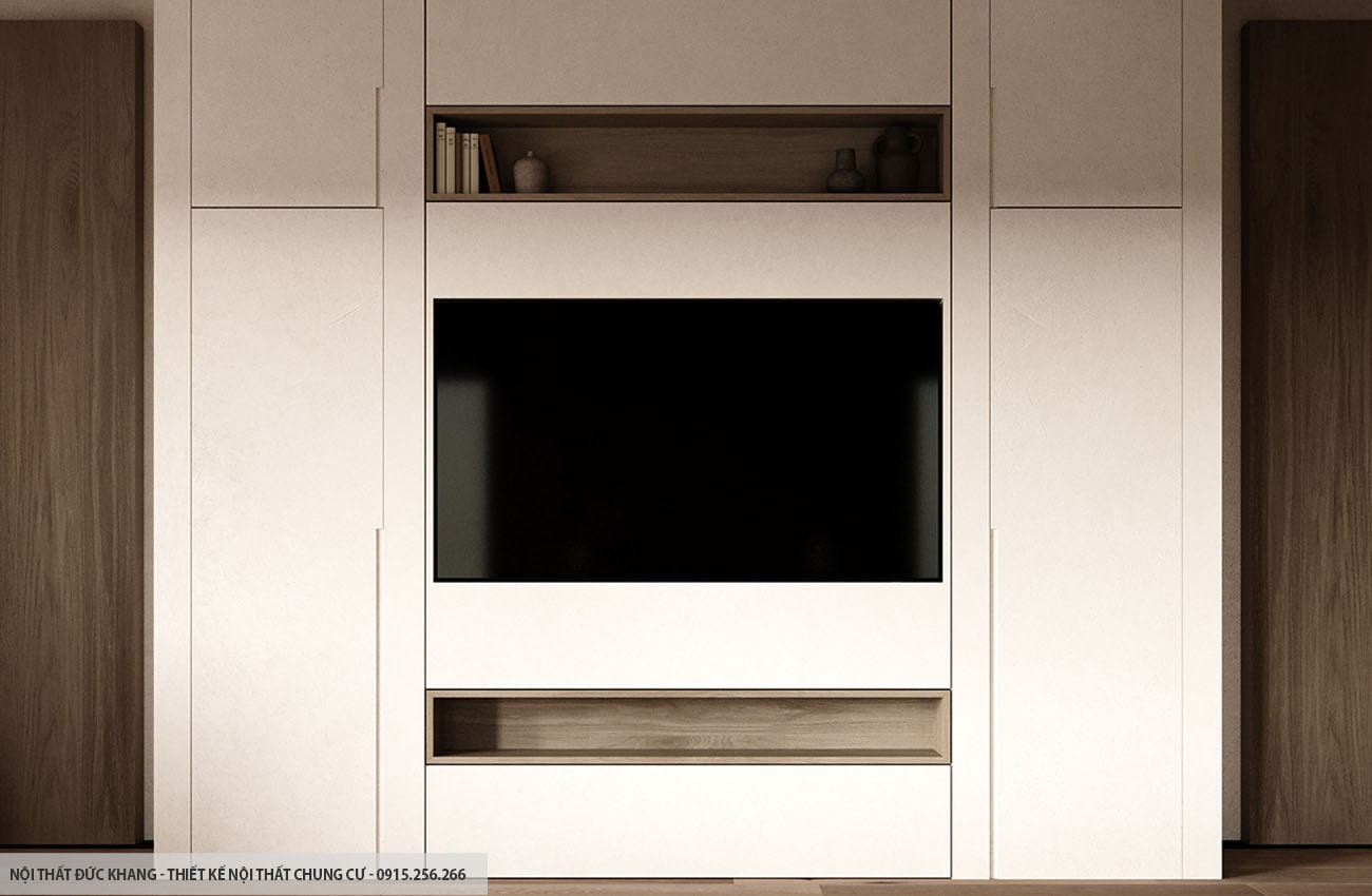 Mẫu 21: Thiết kế nội thất chung cư diện tích 95m2 – 3 phòng ngủ