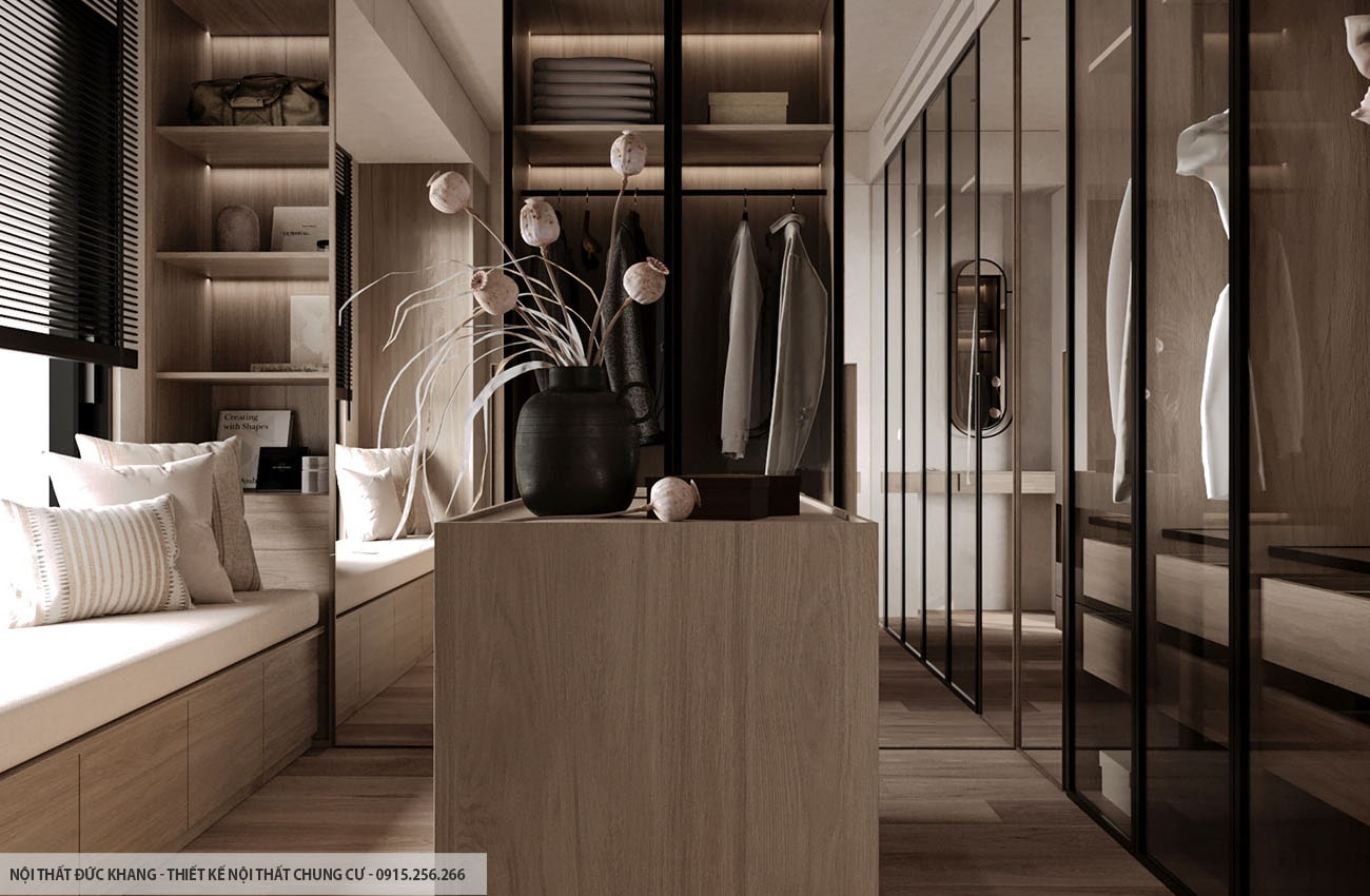 Mẫu 21: Thiết kế nội thất chung cư diện tích 95m2 – 3 phòng ngủ