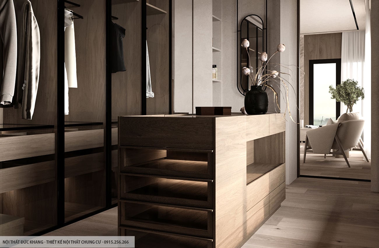 Mẫu 21: Thiết kế nội thất chung cư diện tích 95m2 – 3 phòng ngủ