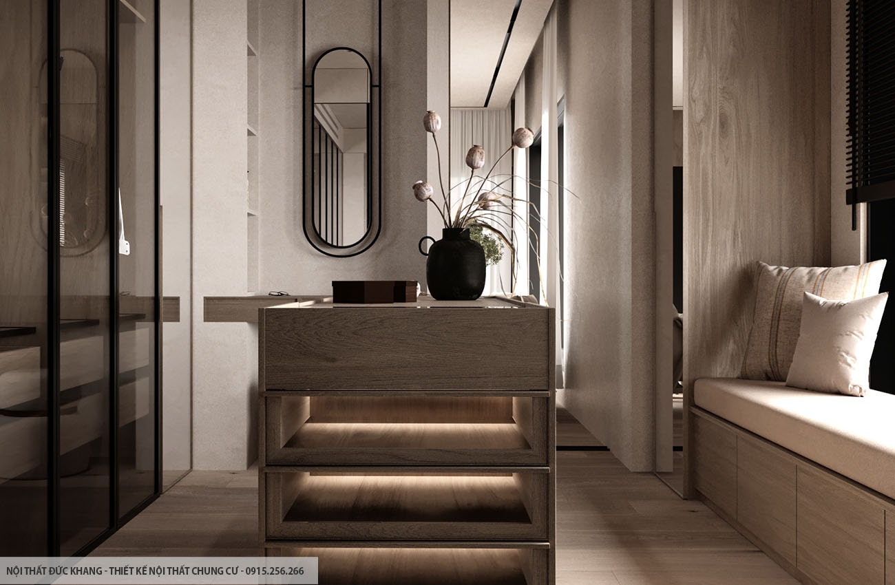 Mẫu 21: Thiết kế nội thất chung cư diện tích 95m2 – 3 phòng ngủ