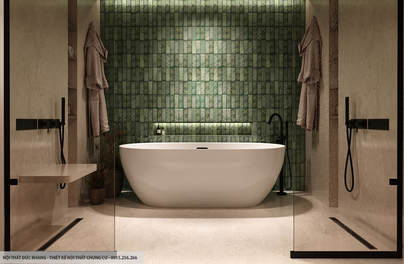 Mẫu 21: Thiết kế nội thất chung cư diện tích 95m2 – 3 phòng ngủ