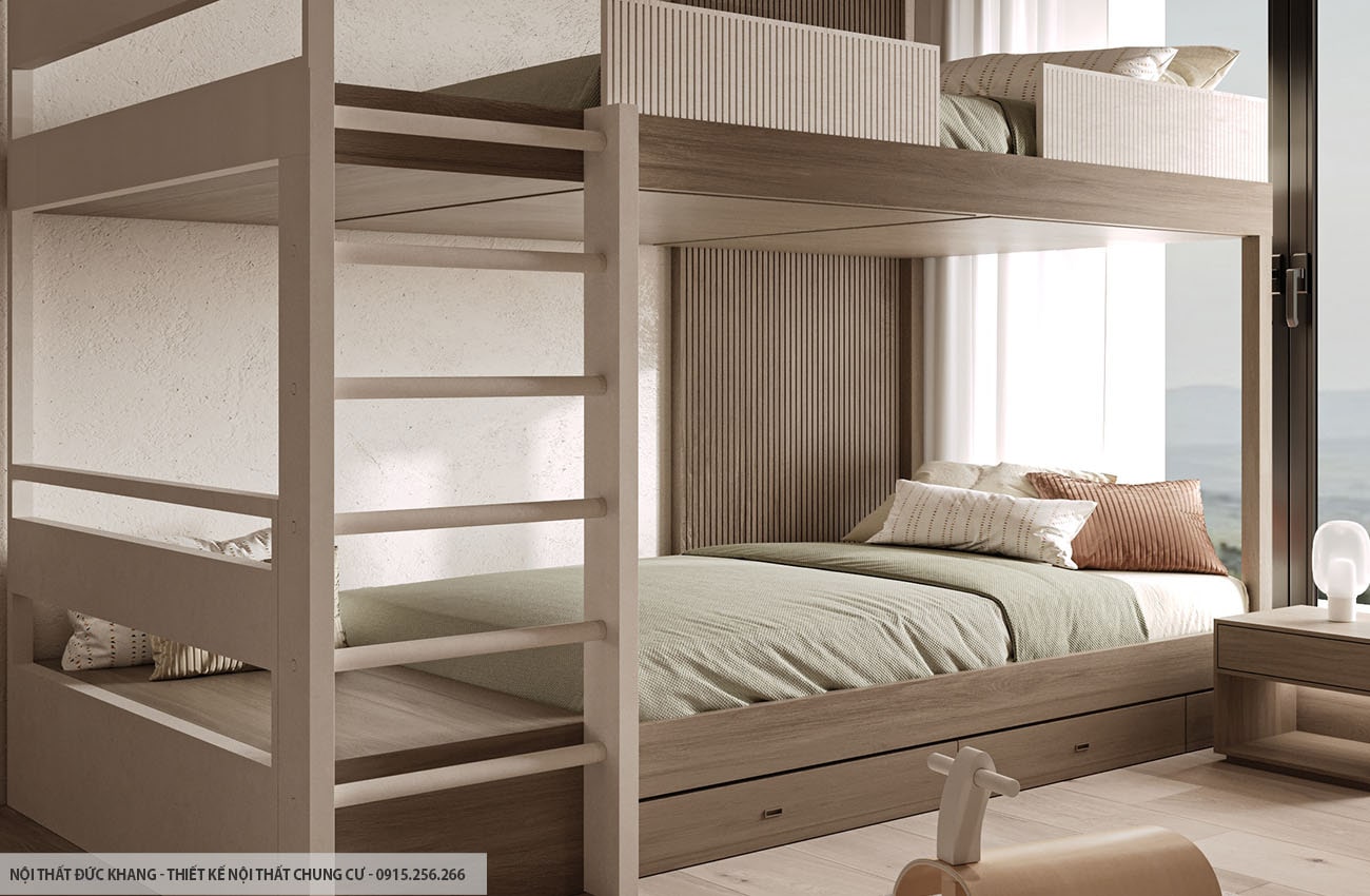 Mẫu 21: Thiết kế nội thất chung cư diện tích 95m2 – 3 phòng ngủ