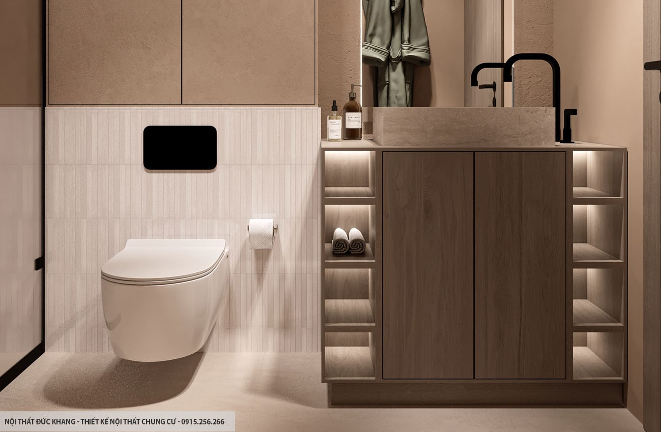 Mẫu 21: Thiết kế nội thất chung cư diện tích 95m2 – 3 phòng ngủ