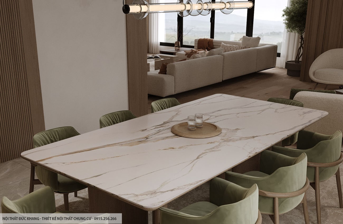 Mẫu 21: Thiết kế nội thất chung cư diện tích 95m2 – 3 phòng ngủ