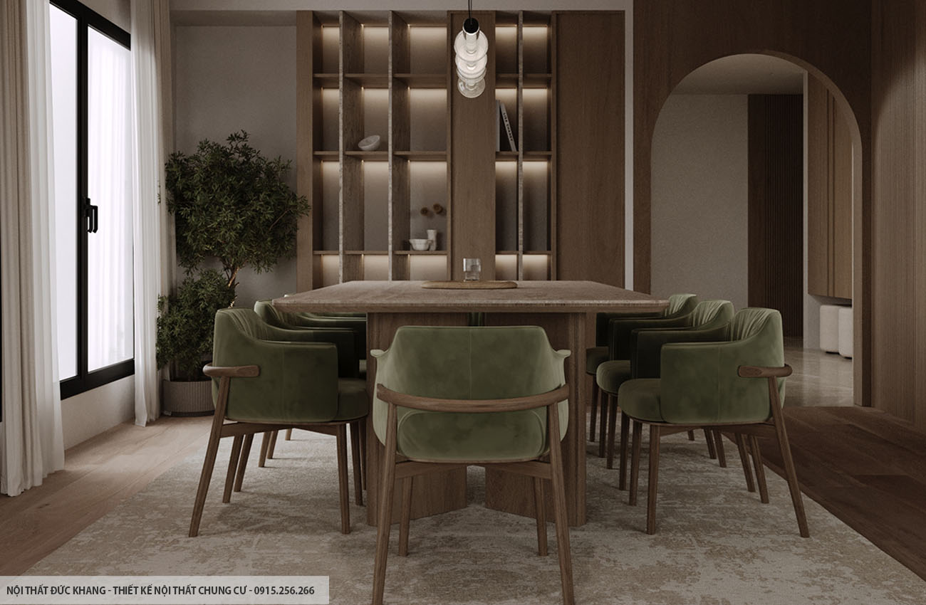 Mẫu 21: Thiết kế nội thất chung cư diện tích 95m2 – 3 phòng ngủ