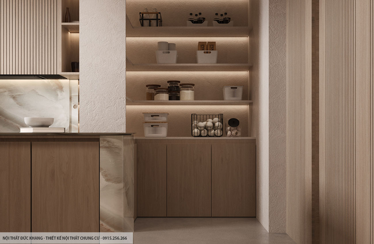 Mẫu 21: Thiết kế nội thất chung cư diện tích 95m2 – 3 phòng ngủ