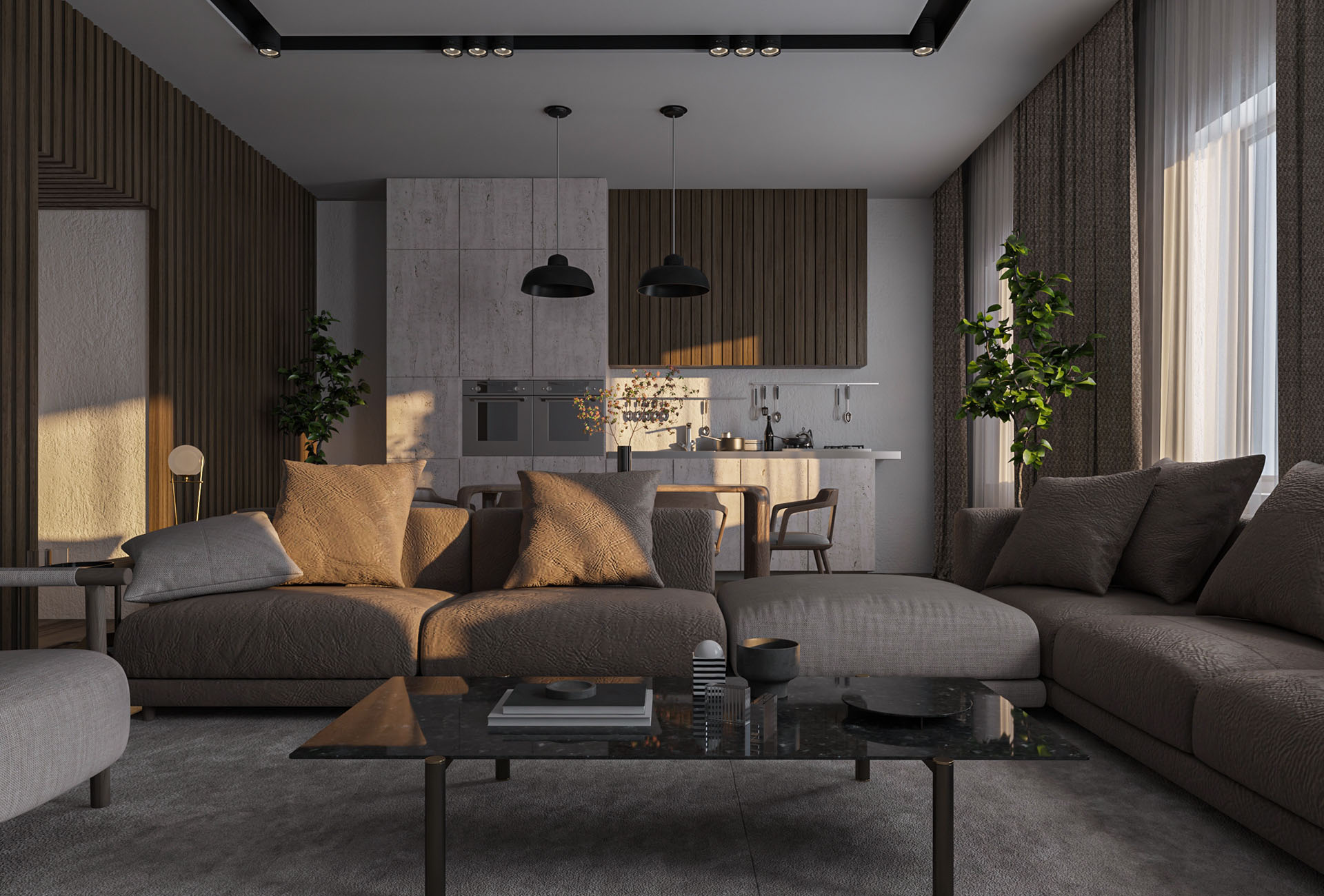 Mẫu nội thất phòng khách chung cư đẹp, phong cách, sang trọng