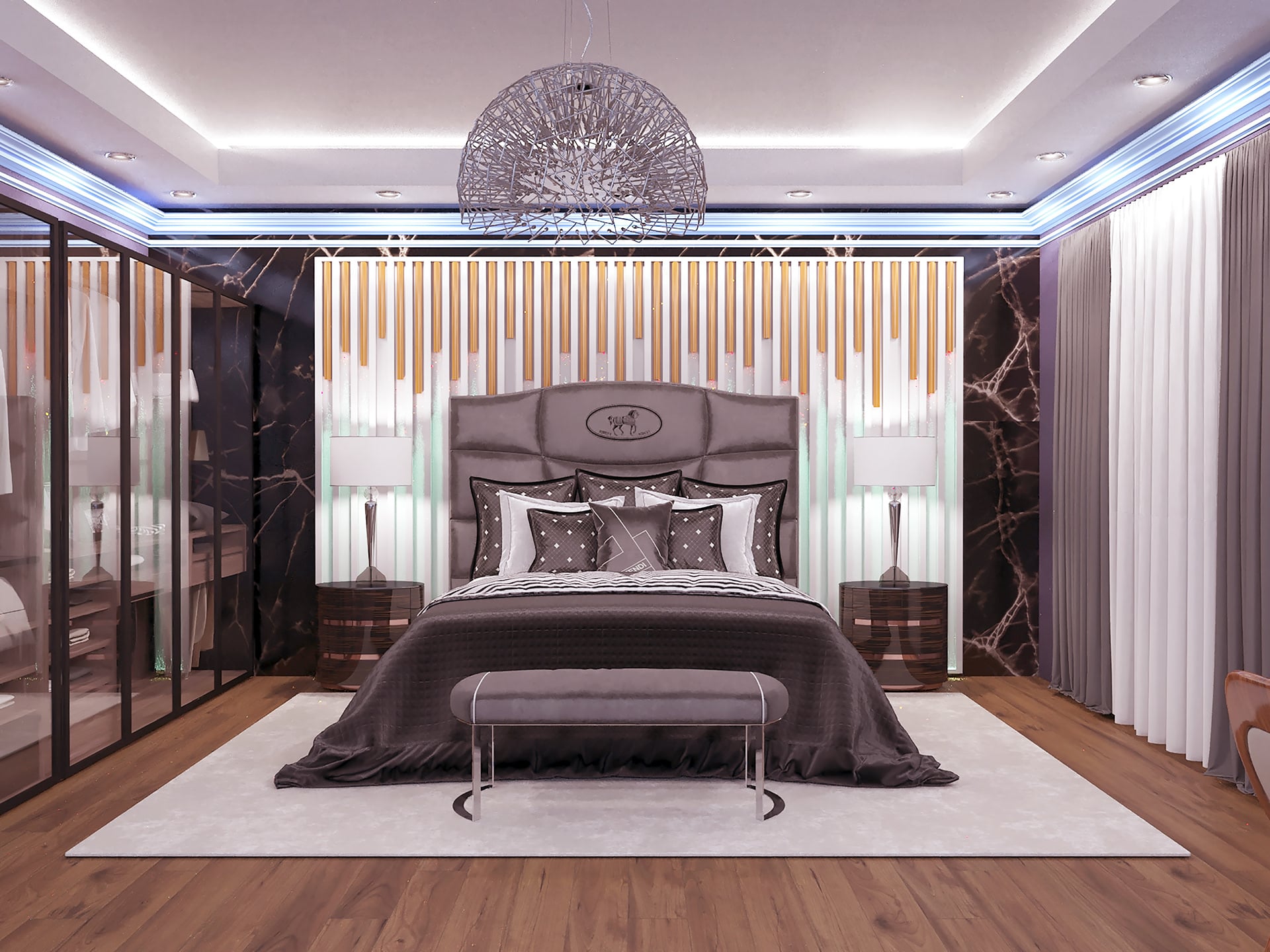 Mẫu phòng ngủ nội thất chung cư đẹp, hiện đại, sang trọng