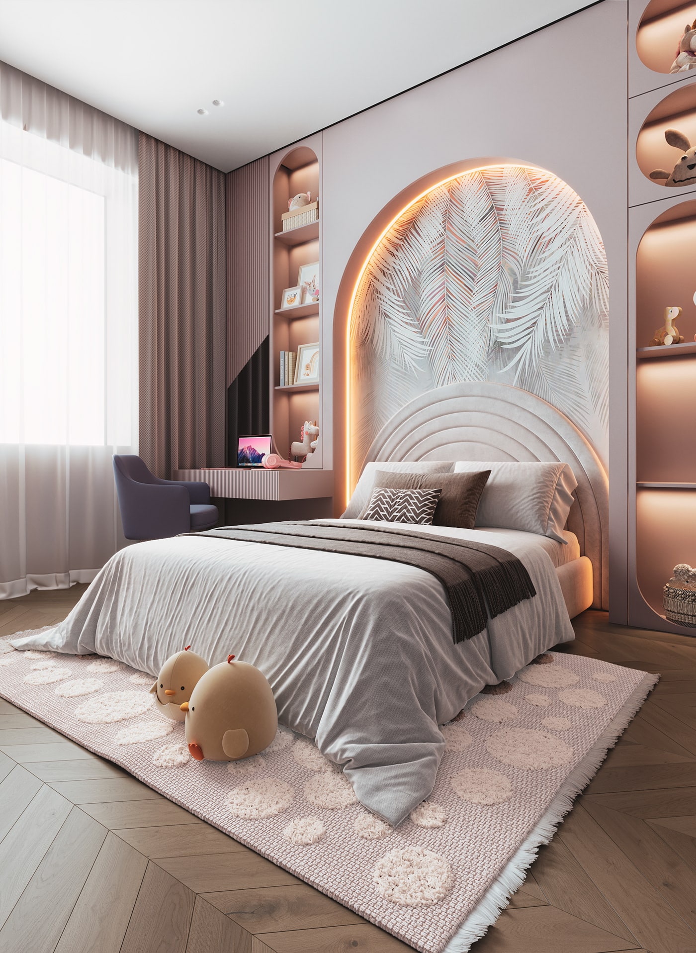 Mẫu phòng ngủ nội thất chung cư đẹp, hiện đại, sang trọng