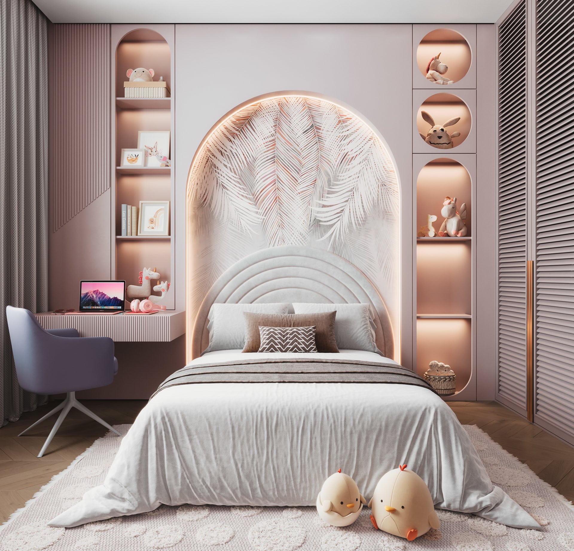 Mẫu phòng ngủ nội thất chung cư đẹp, hiện đại, sang trọng