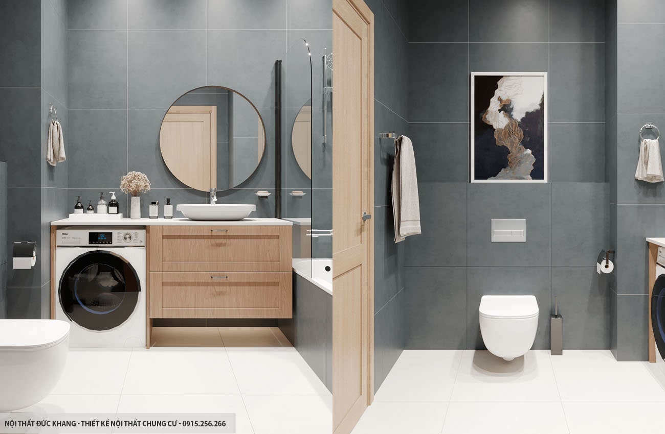 Thiết kế nội thất nhà vệ sinh – nhà tắm cho chung cư
