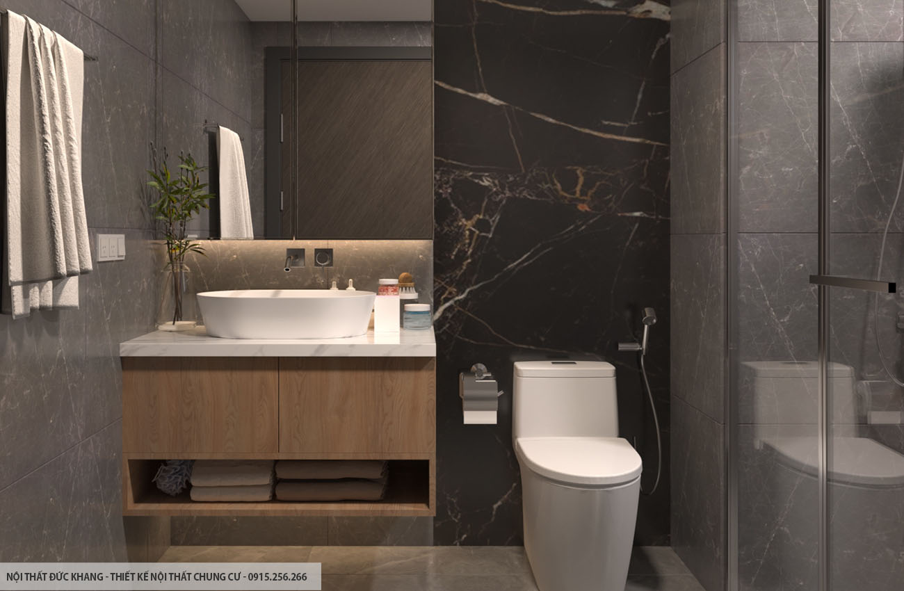 Mẫu 2: Thiết kế nội thất chung cư diện tích 40m2 – 1 phòng ngủ