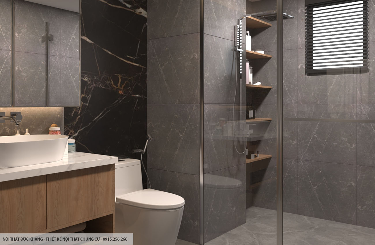 Mẫu 2: Thiết kế nội thất chung cư diện tích 40m2 – 1 phòng ngủ