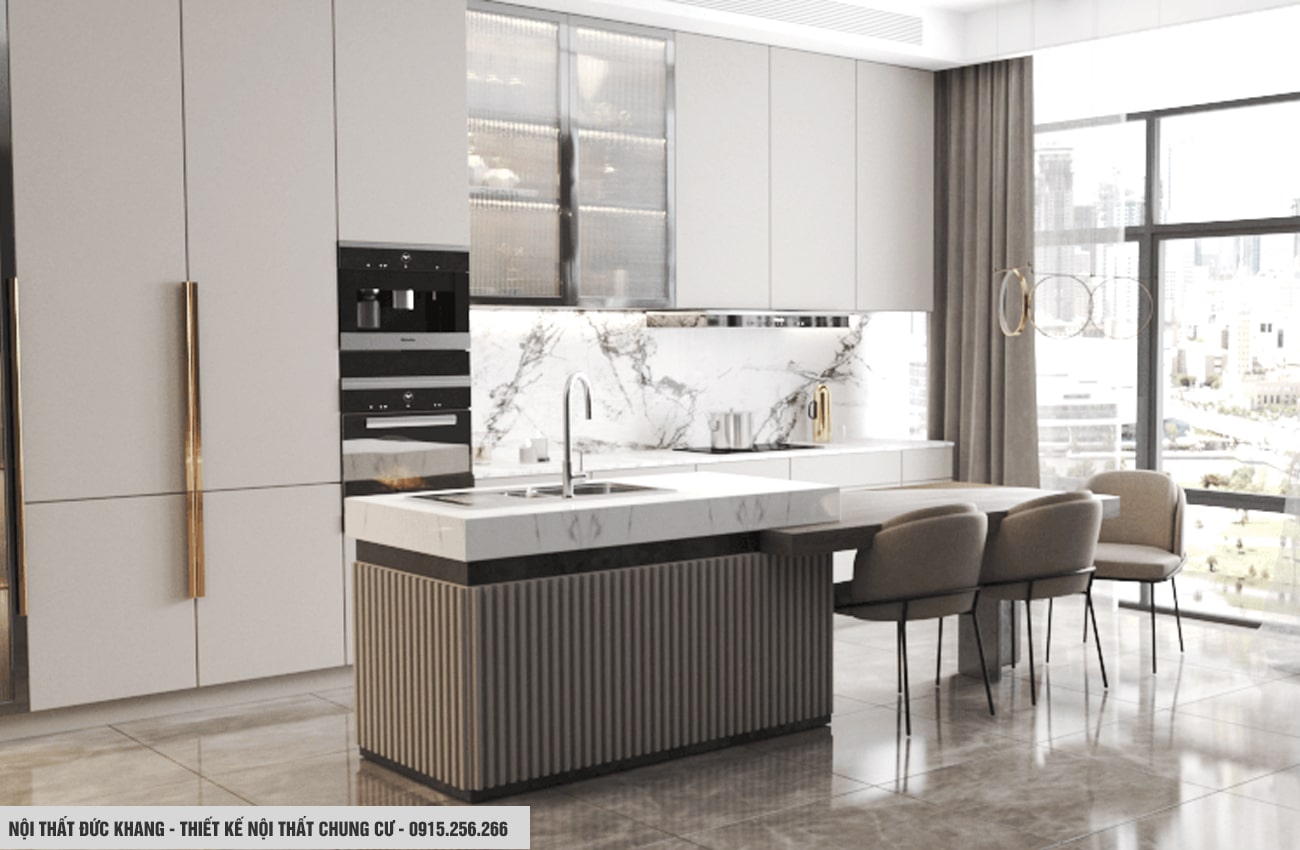 Thiết kế nội thất phòng bếp cho chung cư