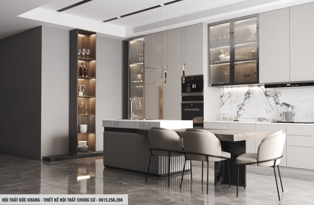 Thiết kế nội thất phòng bếp cho chung cư