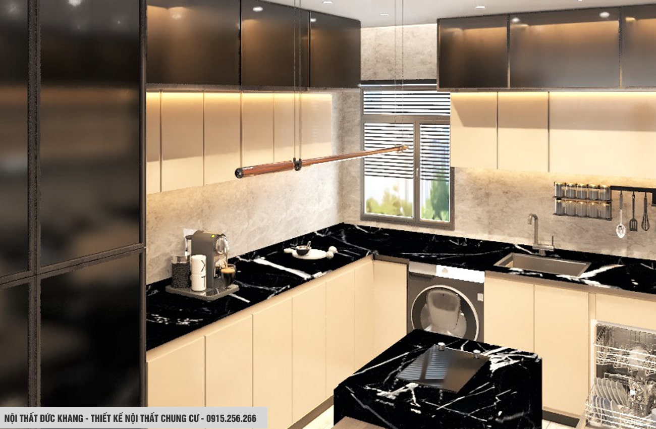 Thiết kế nội thất phòng bếp cho chung cư