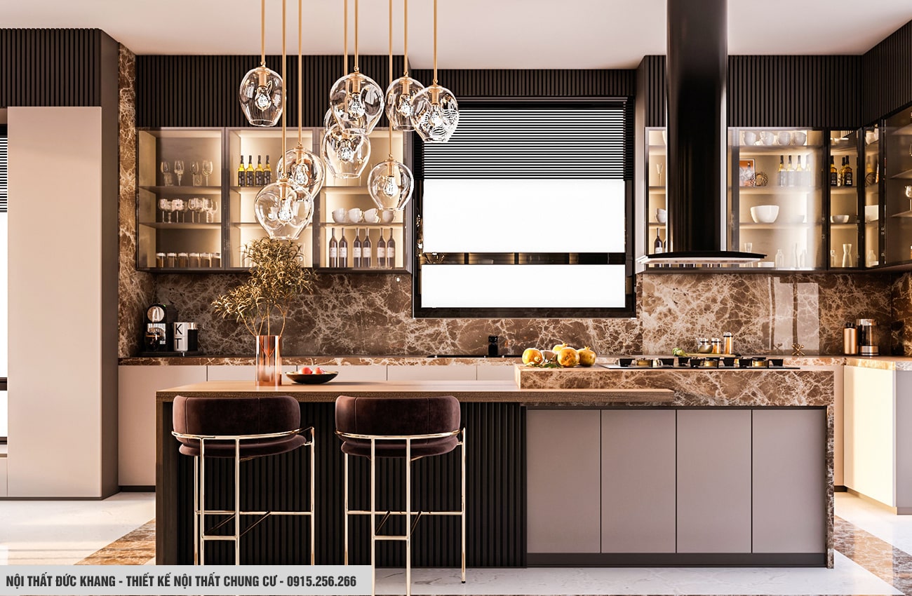Thiết kế nội thất phòng bếp cho chung cư