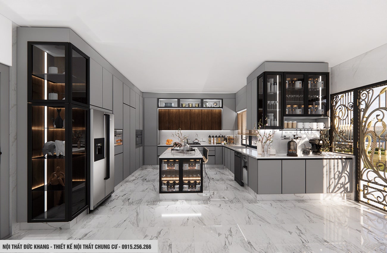 Thiết kế nội thất phòng bếp cho chung cư