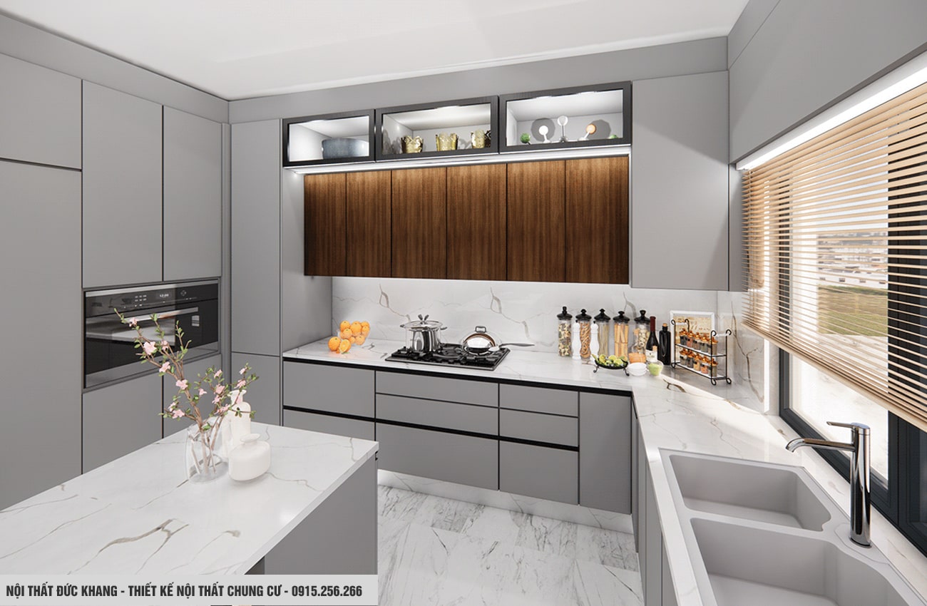 Thiết kế nội thất phòng bếp cho chung cư