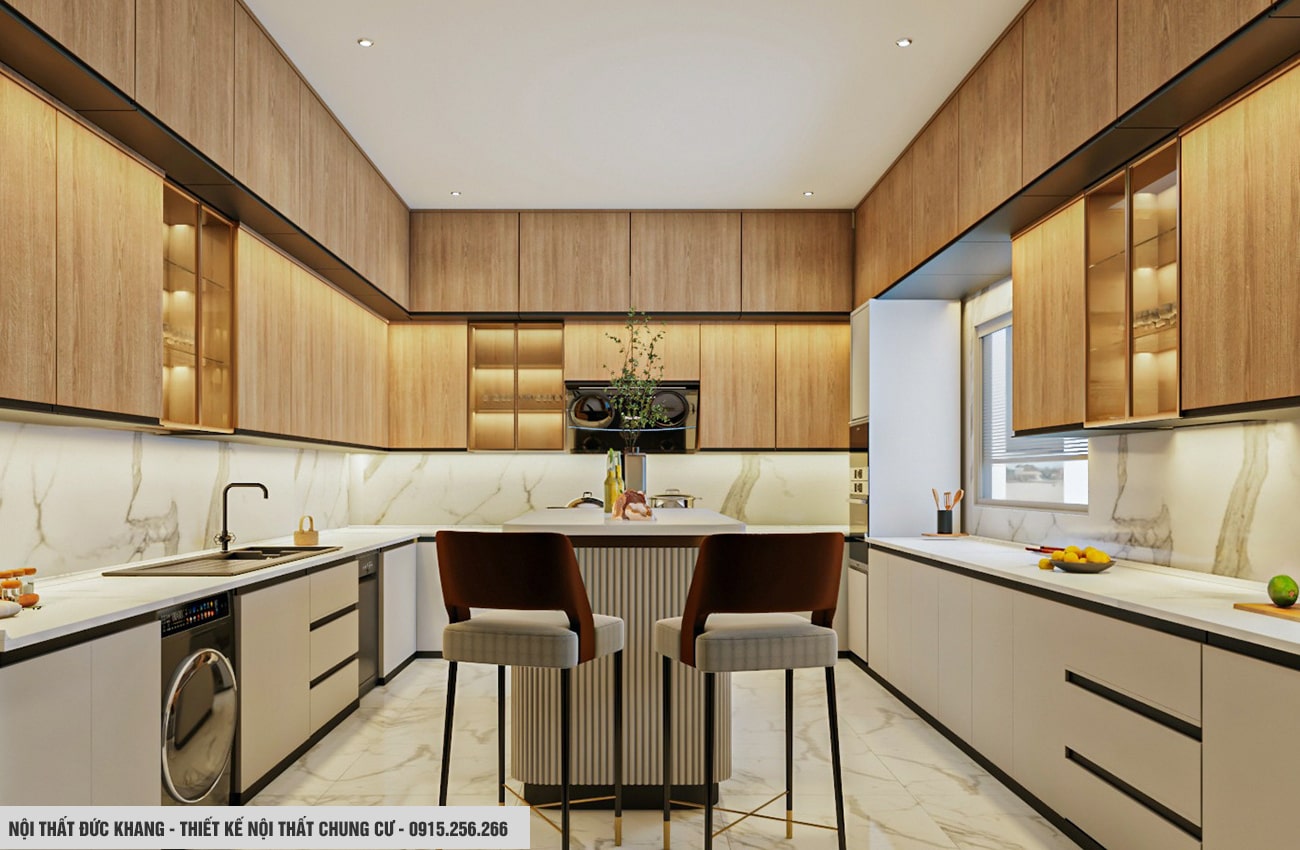 Thiết kế nội thất phòng bếp cho chung cư