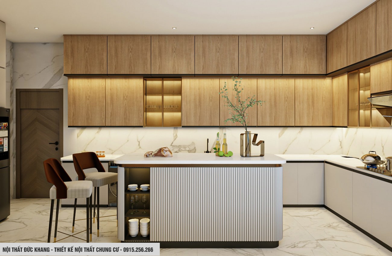 Thiết kế nội thất phòng bếp cho chung cư