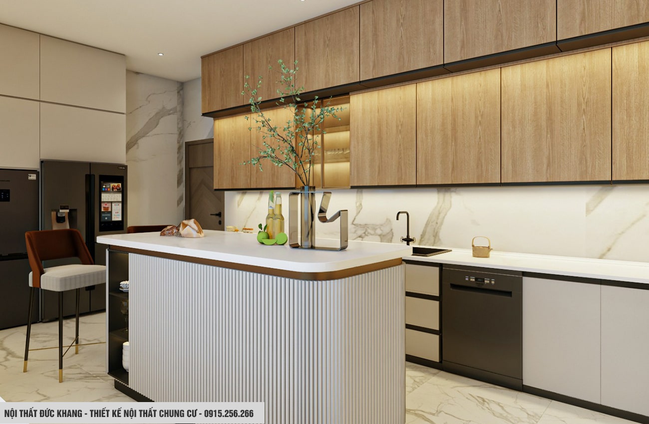 Thiết kế nội thất phòng bếp cho chung cư