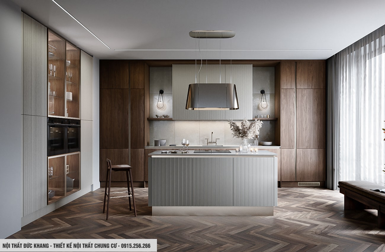 Thiết kế nội thất phòng bếp cho chung cư