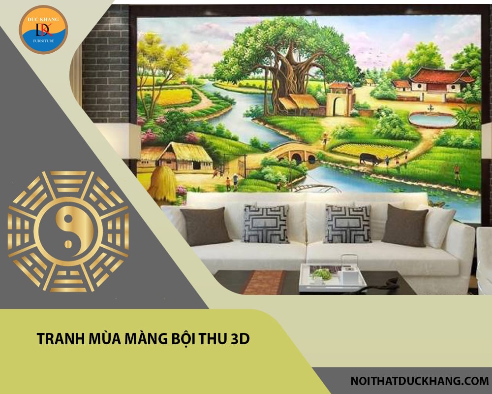 Tranh mùa màng bội thu 3D