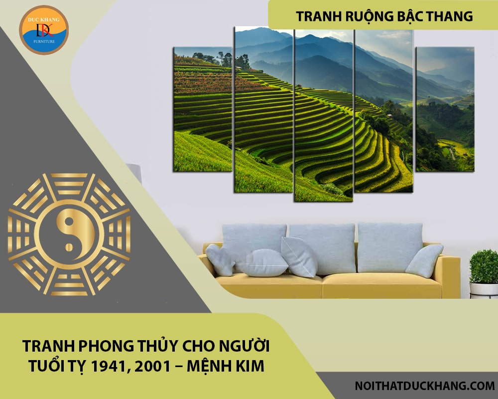 Tranh phong thủy cho người tuổi Tỵ 1941, 2001 – Mệnh Kim
