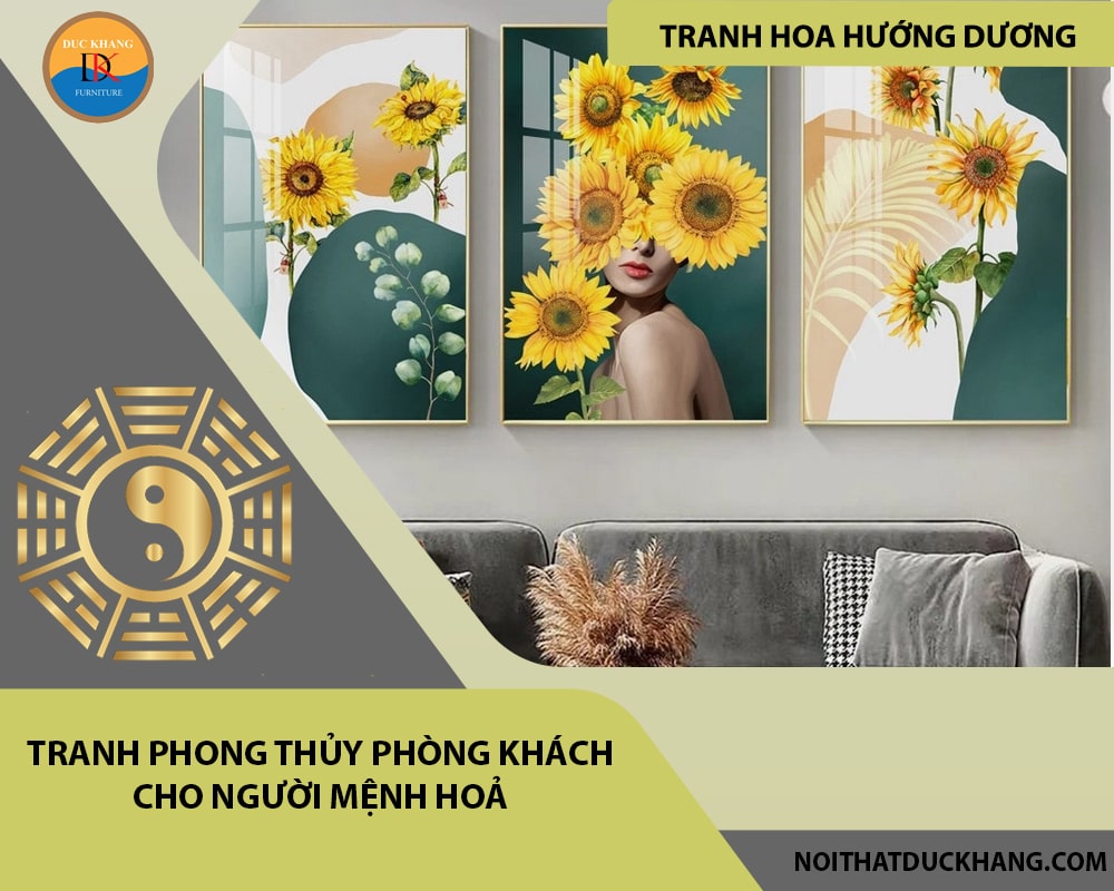 Tranh phong thủy phòng khách cho người mệnh Hoả Tranh phong thủy phòng khách cho người mệnh Hoả